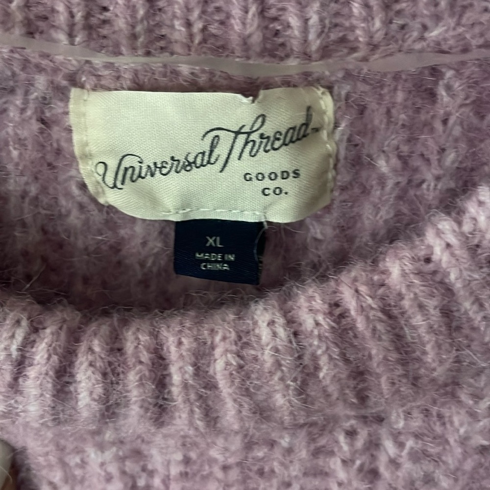 Universal Thread Sleeveless Lavender Sweater Vest size XL - Picture 2 of 5